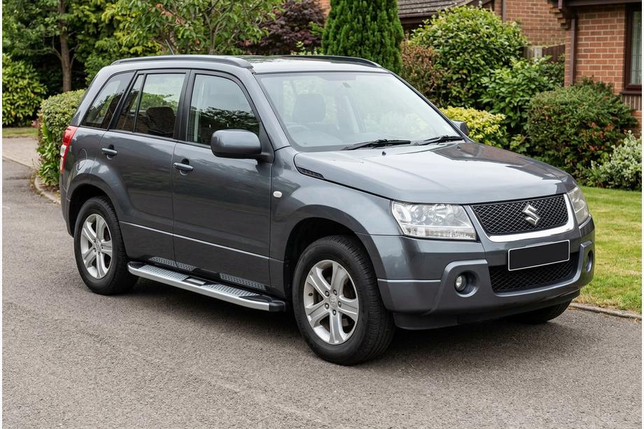 Suzuki Grand Vitara 2005–2017 Mevsim Grey side steps (2 stuks, aluminium) Image