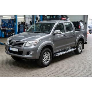 Mevsim Grey side steps (2 stuks, aluminium) Toyota Hilux 2006–2015 foto 1