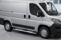 Peugeot Boxer 2006–2025 Mevsim Grey side steps (2 stuks, aluminium) Alleen voor korte wielbasis foto 1