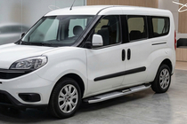 Opel Combo 2012–2018 Mevsim Grey side steps (2 stuks, aluminium) Alleen voor standaard wielbasis foto 1