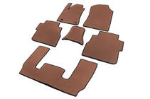 Toyota Sequoia 2007–2022 Polyurethaan automatten, 3 rijen (EVA, baksteenpatroon) Middenrij - armsteun foto 2
