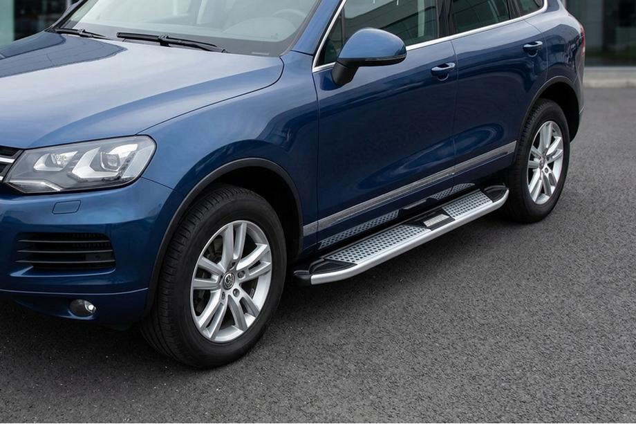 Porsche Cayenne 2003–2010 Mevsim Grey side steps (2 stuks, aluminium) Image