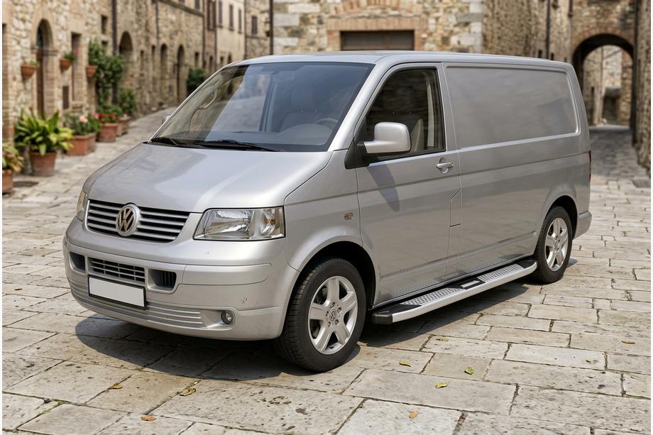 Volkswagen T5 Caravelle 2004–2010 Mevsim Grey side steps (2 stuks, aluminium) Image