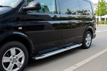 Volkswagen T5 2010–2015 Mevsim Grey side steps (2 stuks, aluminium) foto 1