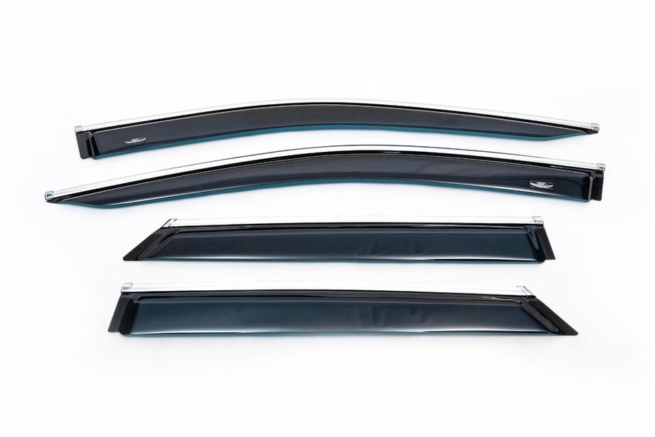 Lexus RX 2016–2022 Raamwindschermen met chroomstrip LONG (4 st., HIC) Foto 4