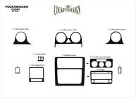 Volkswagen Caddy 2004–2010 Dashboard sierlijsten (hoofddeel nr. 2) foto 2