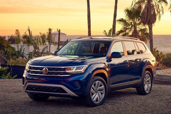 Vernieuwde zevenzits Volkswagen Atlas-crossover