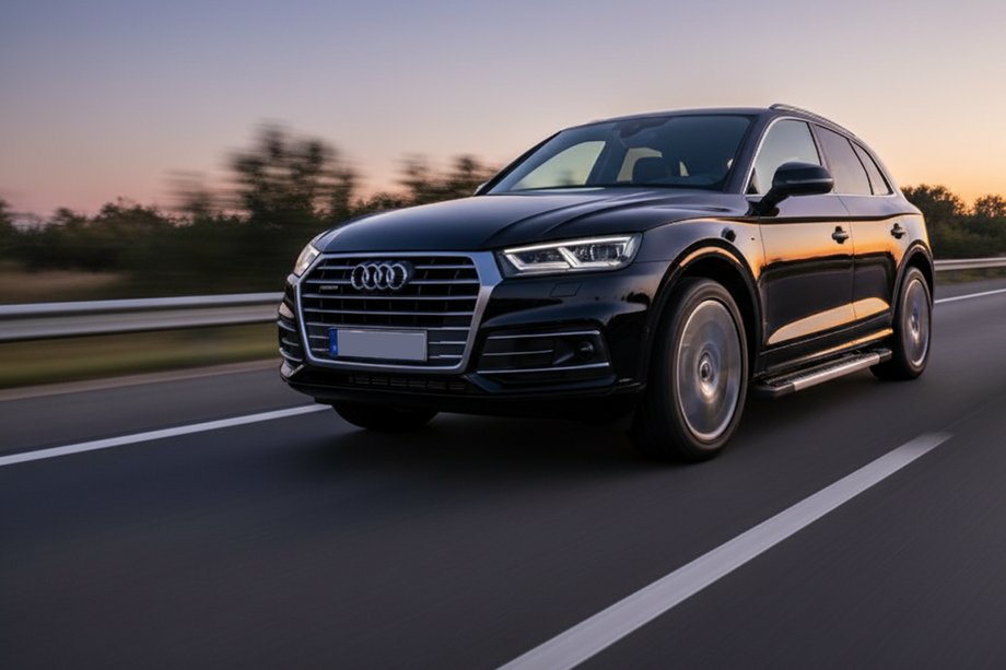 Audi Q5 2017–2025 Zijdrempels Vision New Grey (set van 2, aluminium) Image