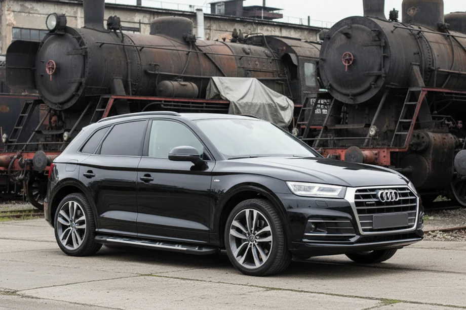 Audi Q5 2017–2025 Sunrise side steps (set van 2, aluminium) Image