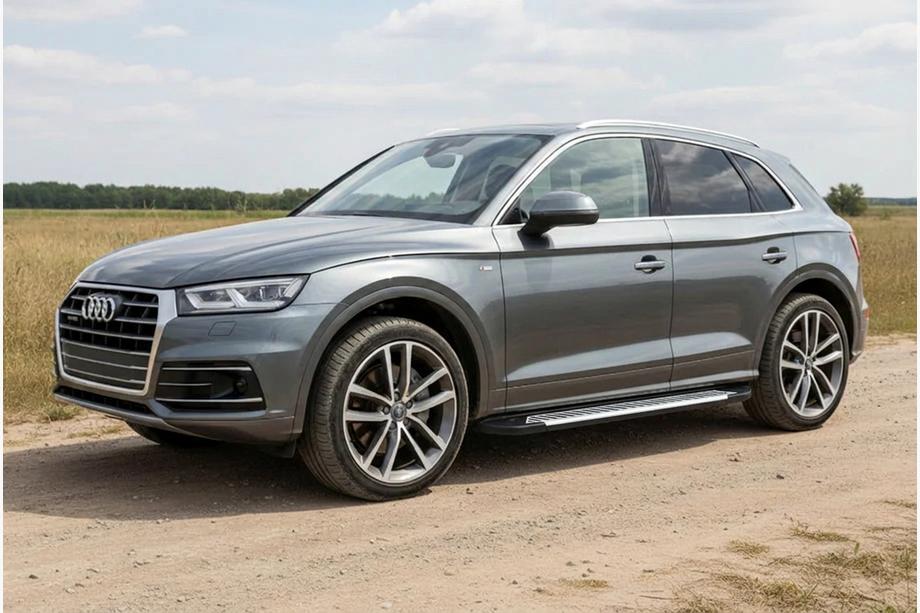 Audi Q5 2017–2025 Side steps Line (2 stuks, aluminium) Foto 1