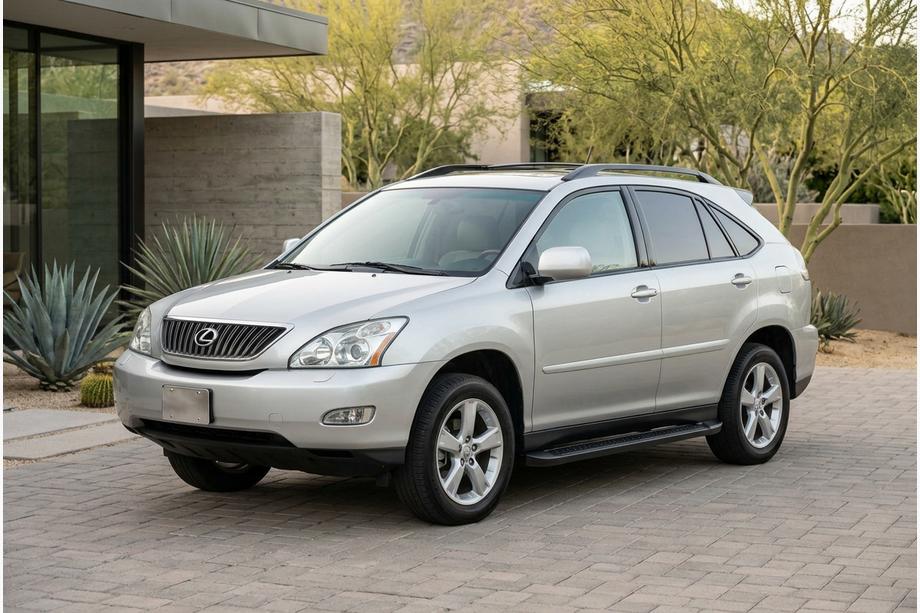 Lexus RX 2003–2009 Allmond Black side steps (2 st., aluminium) Image