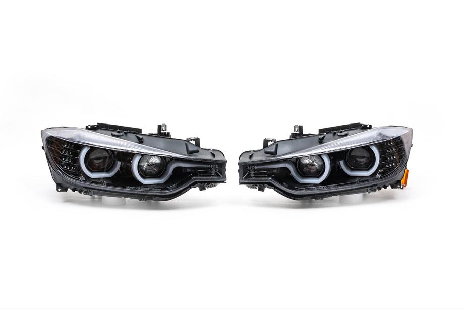 BMW 3 Serie F30/F31 2012–2019 Xenon koplampen met LED stadslicht 2012-2015 (2 stuks) Zwart Image