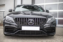 Mercedes C-klasse W205 2014–2021 Voorgrille Panamericana GT (voor originele C63 AMG) 2014-2018, zonder camera foto 1