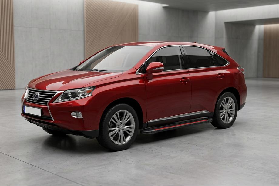 Lexus RX 2009–2015 Zijtreden Maya Red (2 stuks, aluminium) Image
