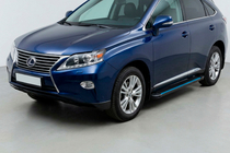 Lexus RX 2009–2015 Side steps Maya Blue (2 stuks, aluminium) foto 1