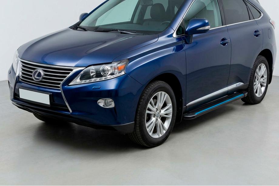 Lexus RX 2009–2015 Side steps Maya Blue (2 stuks, aluminium) Image