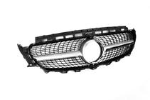 Mercedes E-class W213 2016–2023 Voorgrille Diamond Silver (voor Avantgarde/AMG-Line/E43 AMG/E53 AMG 2016-2020) Zonder camera-uitsparing foto 4