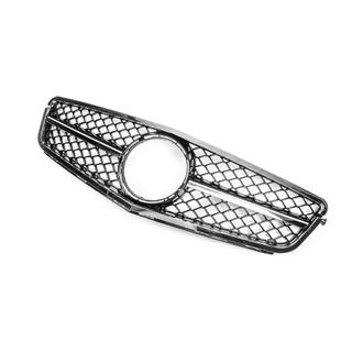 AMG Silver voorgrille Mercedes C-klasse W204 2007–2015 foto 3