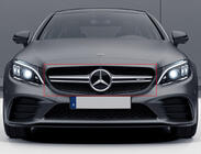 Mercedes C-klasse W205 2014–2021 AMG Silver voorgrille (voor Avantgarde/AMG-Line/C43 AMG) foto 1
