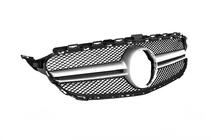Mercedes C-klasse W205 2014–2021 AMG Silver voorgrille (voor Avantgarde/AMG-Line/C43 AMG) foto 9