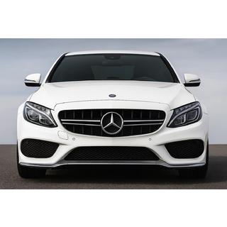 Voorgrille in C63-design (voor Avantgarde/AMG-Line/C43 AMG) Mercedes C-klasse W205 2014–2021 foto 2