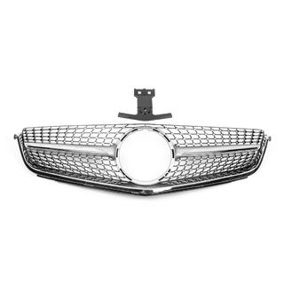 Voorgrille Diamond Silver (voor C63) Mercedes C-klasse W204 2007–2015 foto 1