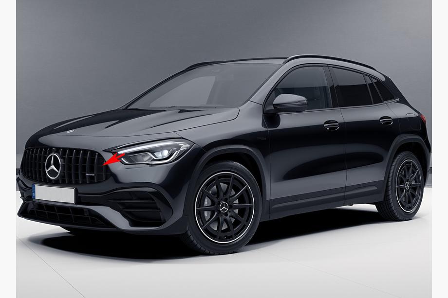 Mercedes GLA H247 2020– Panamericana GT grille voor (voor AMG Line) Zonder camera-uitsparing Foto 5