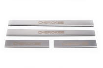 Jeep Cherokee/Liberty 2007–2013 Carmos V1 RVS instaplijsten (set 4 stuks) foto 2