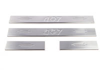 Peugeot 407 2004–2011 Instaplijsten (Carmos V2, 4 stuks, roestvrij staal) foto 2