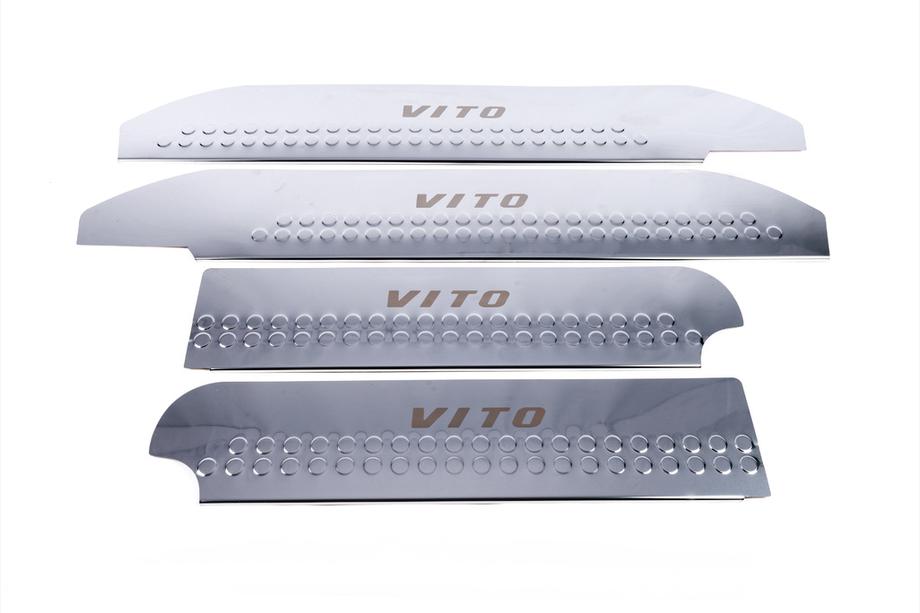 Mercedes Vito W639 2004–2014 Interieur dorpellijsten V1 (Carmos) Set van 4 stuks, Carmos - Turks staal Foto 3