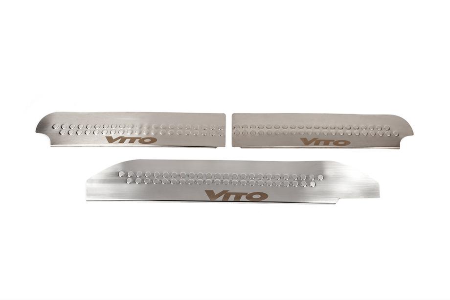Mercedes Vito W639 2004–2014 Interieur dorpellijsten V1 (Carmos) Set van 4 stuks, Carmos - Turks staal Foto 4