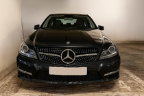 Mercedes C-klasse W204 2007–2015 Voorgrille Diamond Silver foto 3
