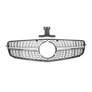 Voorgrille Diamond Silver Mercedes C-klasse W204 2007–2015 foto 2