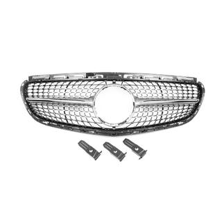 Voorgrille Diamond Silver (voor Avantgarde en AMG-Line, 2013-2016) Mercedes E-klasse W212 2009–2016 foto 2