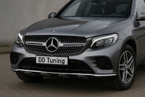 Mercedes GLC Coupé C253 2016–2023 Voorgrille Diamond Silver (2015-2019) Zonder camera-uitsparing foto 1