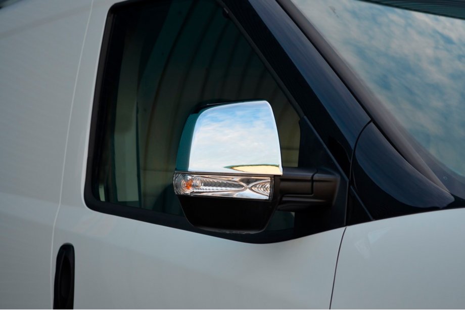 Fiat Doblo II 2010–2022 Spiegelkappen (2 stuks, RVS) OmsaLine - Italiaans roestvrij staal Image