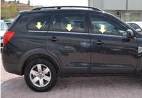 Opel Antara 2006–2017 Onderste raamlijsten (6 stuks, RVS) foto 1