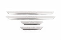 Nissan X-trail T30 2002–2007 OmsaLine instaplijsten (set van 4, RVS) foto 2