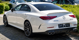 Mercedes CLS C257 2018– Achterdiffuser met uitlaattips (GT53-design) foto 1