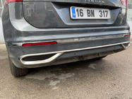 Volkswagen Tiguan 2016–2023 Sierlijsten met uitlaatsierstuk-imitatie 2020+ (3 stuks, RVS) foto 4