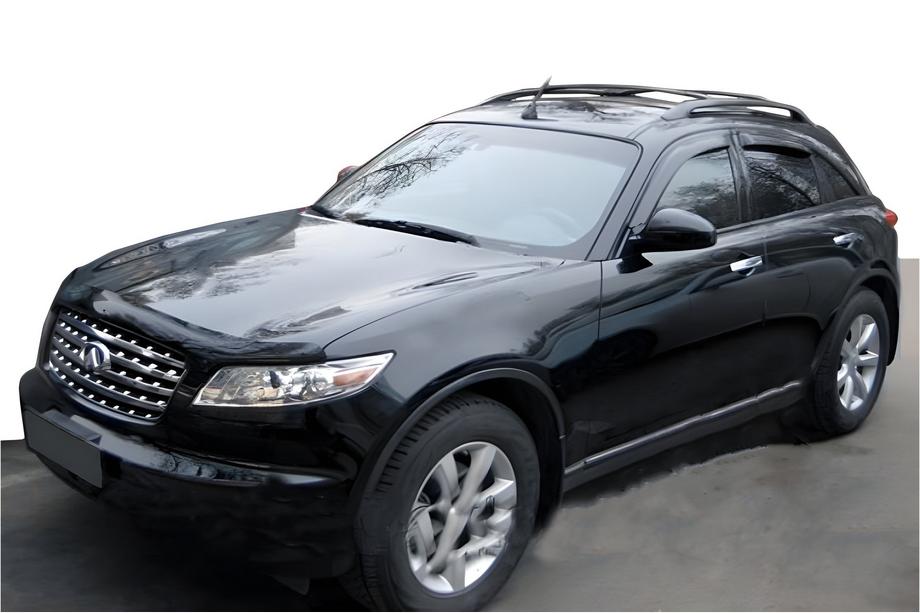 Infiniti FX 2008–2012 Raamdeflectoren (4 stuks, HIC) Image