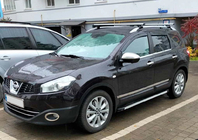 Nissan Qashqai 2007–2010 Carmos deurlijsten (4 stuks, RVS) Carmos, +2 (lang) foto 4