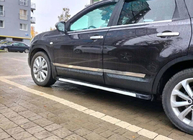 Nissan Qashqai 2007–2010 Carmos deurlijsten (4 stuks, RVS) Carmos, +2 (lang) foto 3