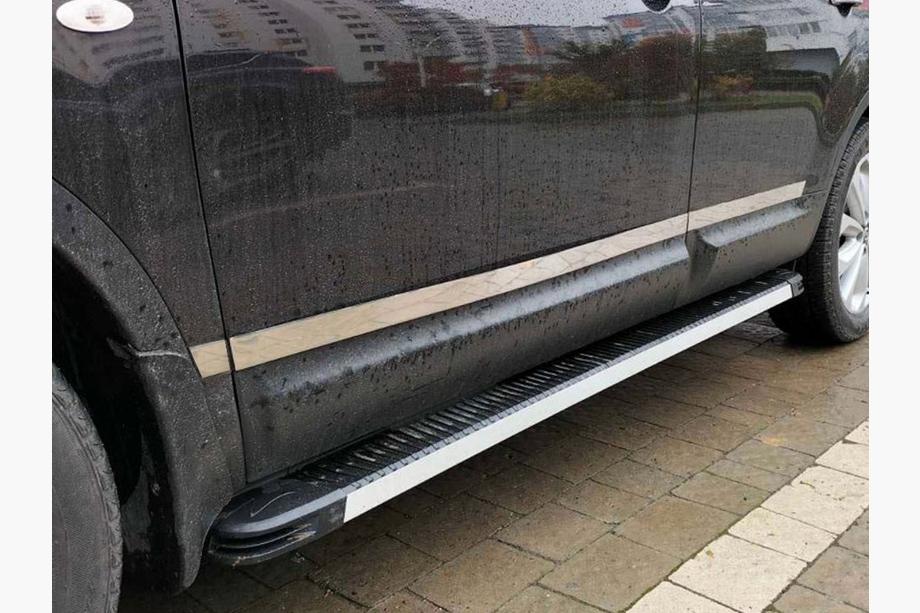Nissan Qashqai 2010–2014 Carmos deurlijsten (4 stuks, RVS) Carmos, Standaard basis Foto 1