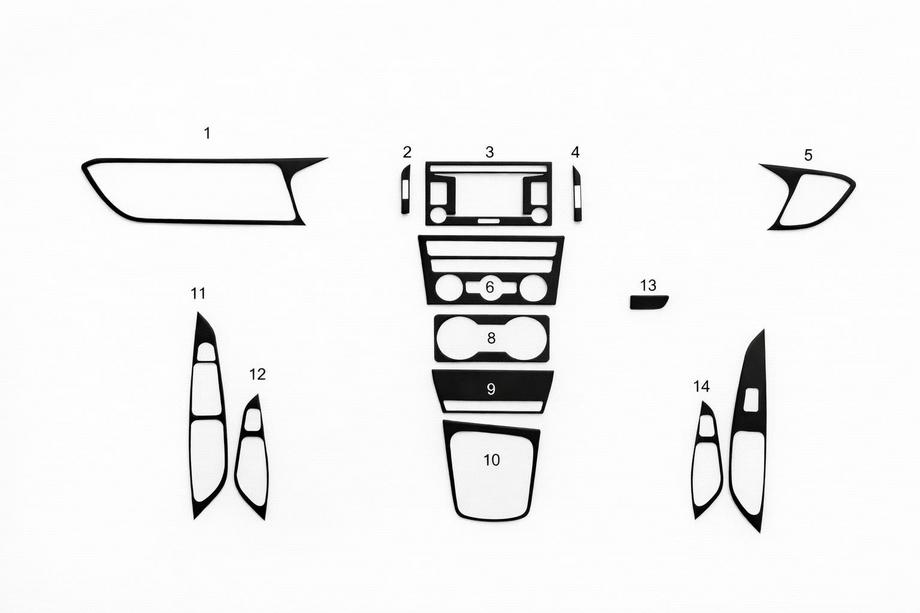 Seat Leon 2013–2020 Dashboard sierlijsten Aluminium Image