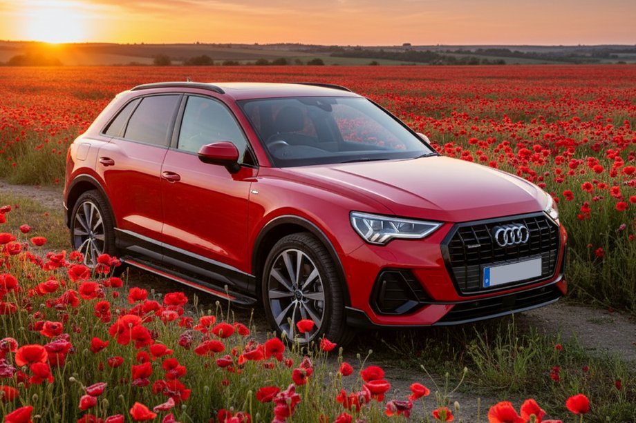 Audi Q3 2019–2025 Side steps Maya Red (2 stuks, aluminium) Image