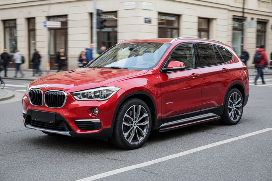 BMW X1 F48 2015–2022 Side steps Maya Red (2 stuks, aluminium) Image