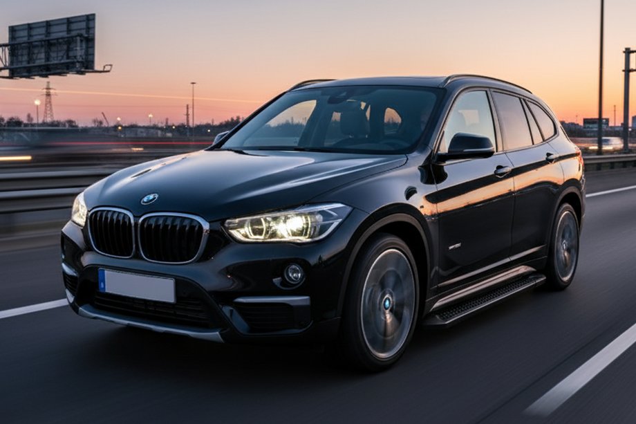 BMW X1 F48 2015–2022 Allmond Black side steps (2 st., aluminium) Image