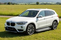 BMW X1 F48 2015–2022 Side steps Allmond Grey (set van 2, aluminium) foto 1