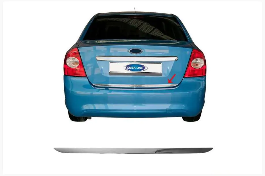 Ford Focus II 2005–2008 Kofferkleprand (Sedan, RVS) Foto 1